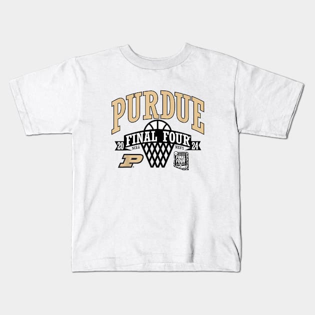 Purdue Boilermakers Final Four 2024 Kids T-Shirt by YASSIN DESIGNER